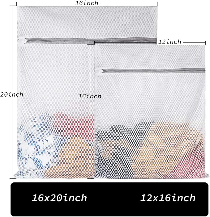SUERIV Extra Large Honeycomb Mesh Laundry Bag125gsm Net Fabric Durable and - Image 2