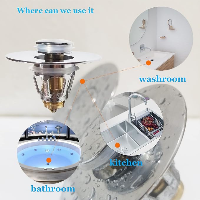 QYHNYJF Bathroom Sink Stopper - Image 8