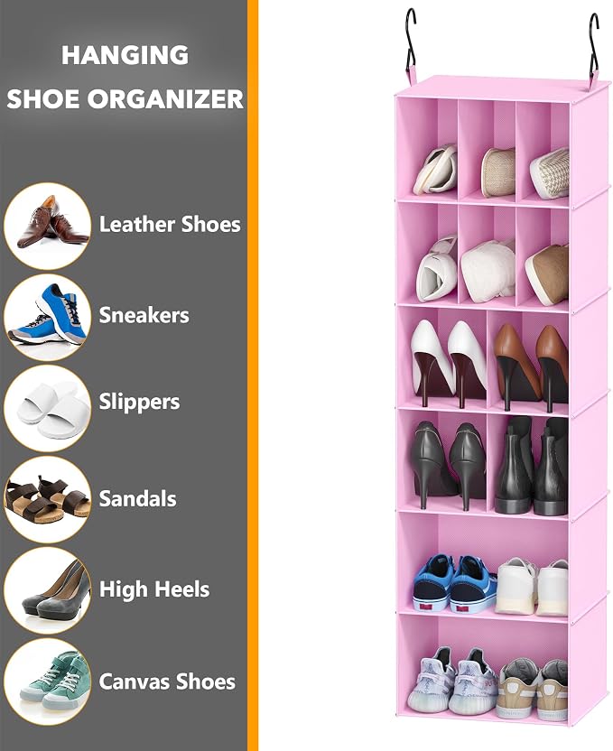 SpaceAid 2 Pack Hanging Closet Organizer and Storage - Image 6