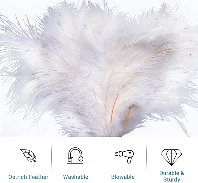 Extendable Feather Duster 22–47 Inch, Long Handle Ceiling Fan Duster - Image 6