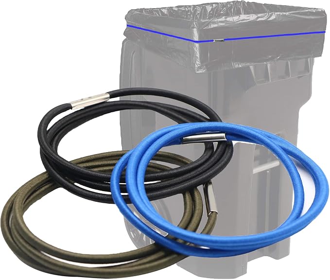 Large Trash Can Rubber Bands, Durable Trash Bag Bands Elastic Bands to Hold by Hongmed