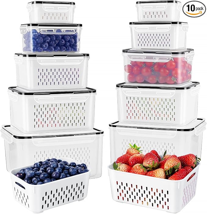 Fruit Storage Containers for Fridge by Freshmage