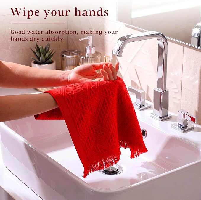 HunnmingRe 18 Pack Boho Hand Towel - Image 6