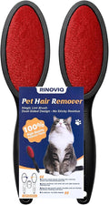 2 Pack Magic Lint Brush for Pet Hair, Double Sided Reusable Velvet Lint Remover by RINOVIQ