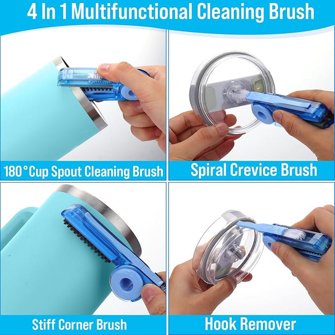 Water Bottle Cleaner Brush Kit for Owala/Stanley/Yeti Tumbler Cup | - Image 4