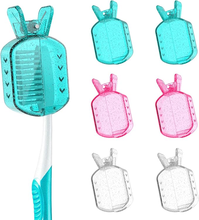 Toothbrush Covers Caps, Clip-On Toothbrush Protector by Frekare