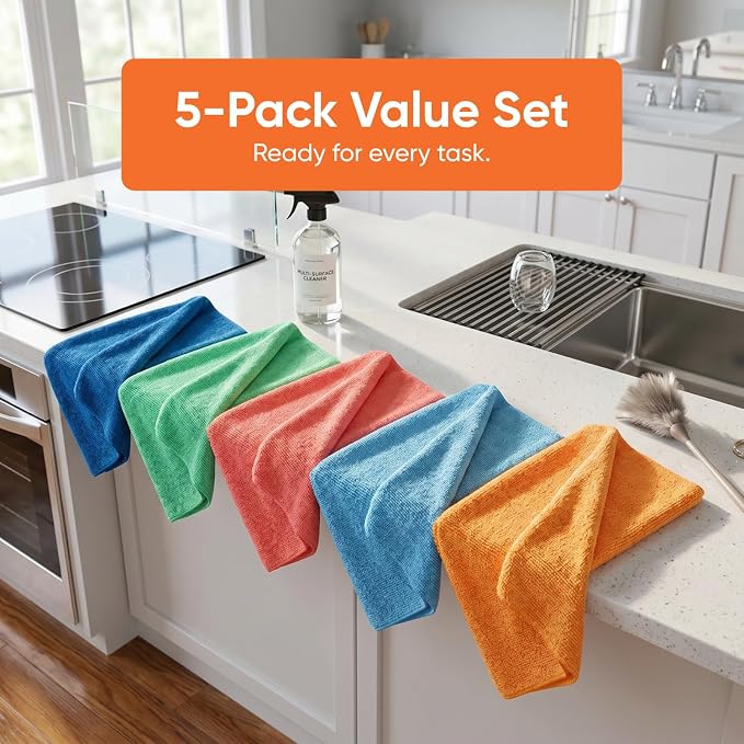 Superio Microfiber Squeegee Mopping Towel Extra Large Miracle Cloth Streak Free - Image 8