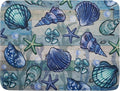 Starfish Seashell Dish Drying Mat 18x24 inch Coastal Beach Dish Drainer Rack by Giwawa