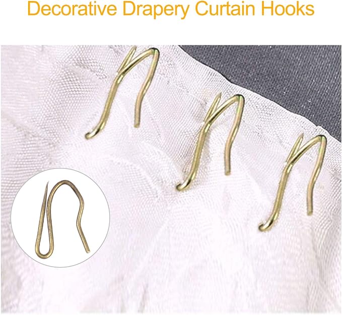 40 Pcs Metal Curtain Rings & Hooks - 30 mm Internal Diameter Decorative Curtain - Image 4
