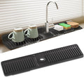24 Inch Longer Silicone Faucet Mat, 7°Slope Fast Self-draining | Faucet Mat by SOCORIA