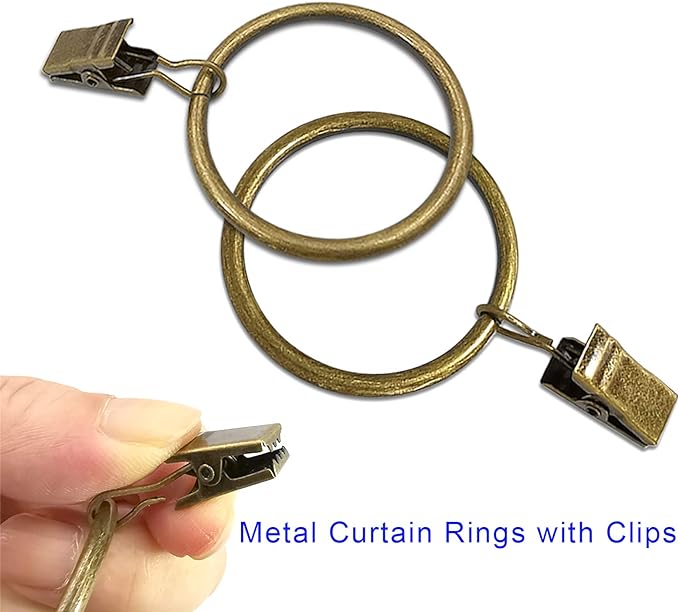 40 Pack Metal Curtain Rings - Image 4