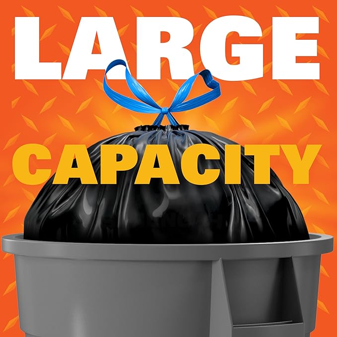 Hefty Strong 30 Gallon Trash_Bags, Large Trash-Bags 30 Gallon Size, Durable - Image 8