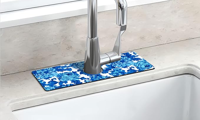 Kitchen Sink Splash Guard Faucet Mat Super Absorbent Fast Drying Mat Sink - Image 6