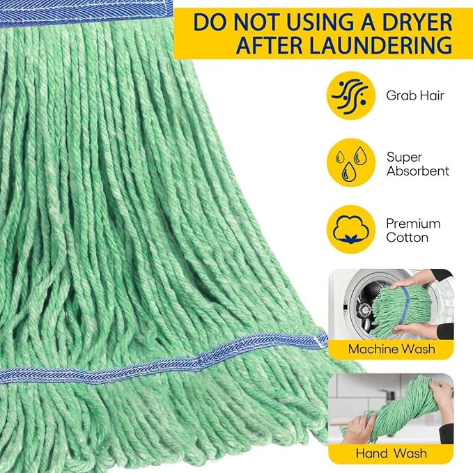 Matthew Cleaning Heavy Duty Mop Head Commercial Replacement - Image 2