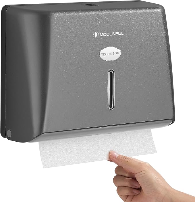 modunful Wall-Mounted Paper Towel Dispenser: Built-in Sample Towel – ABS Wall - Image 8