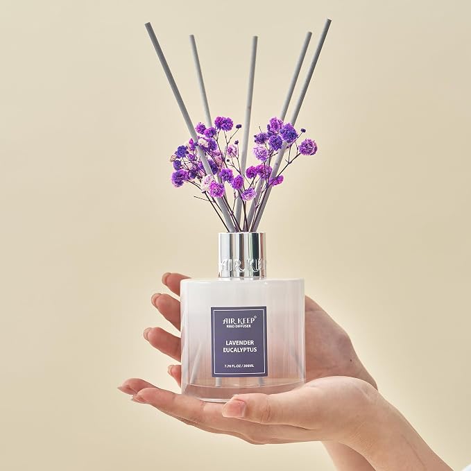 Reed Diffuser Set/Lavender Eucalyptus/6.76 fl oz/1 Pack/Home & Office Decor - Image 3
