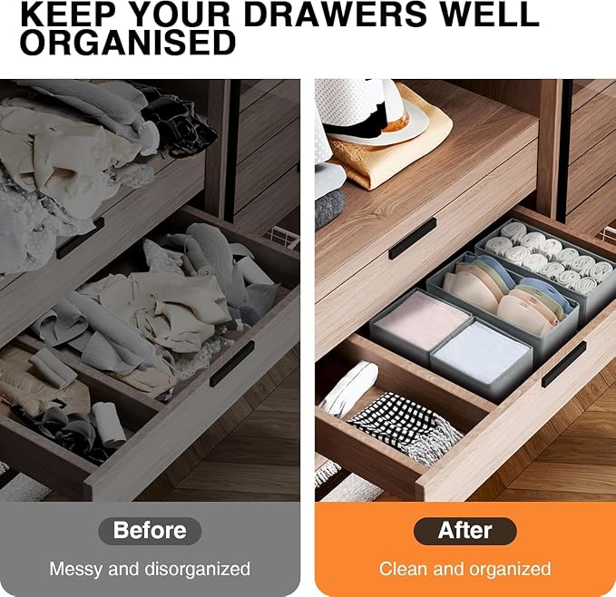 DIMJ Drawer Organizer Clothes 18 Pack - Image 4