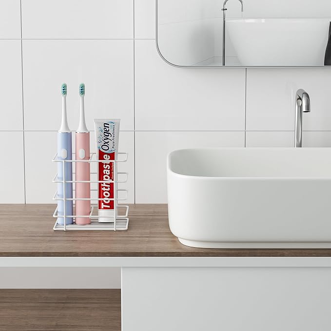 Open-Design Adhesive Shower Toothbrush Holder Wall Mounted - Image 8