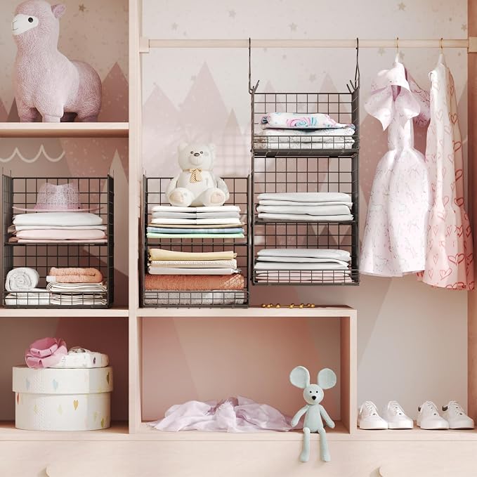 Yuyetuyo 5 Tier Closet Hanging Organizer and Storage Separable Hanging Closet - Image 2
