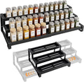 Spice Rack Organizer for Cabinet, 3-Tier Expandable 14.37"–26.02" Seasoning by Umomi