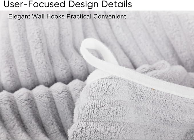 Luxury 3-Piece Quick-Dry Bath Towel Set – Ultra Soft Microfiber Towels | Hand - Image 4