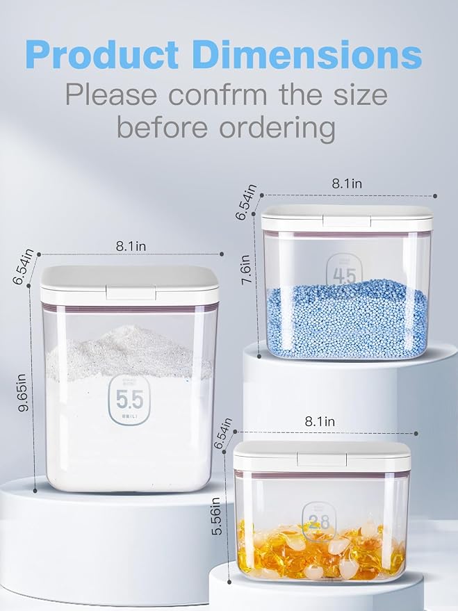 LivLab Mker 2.8L/6Lbs Laundry Detergent Dispenser - Image 2