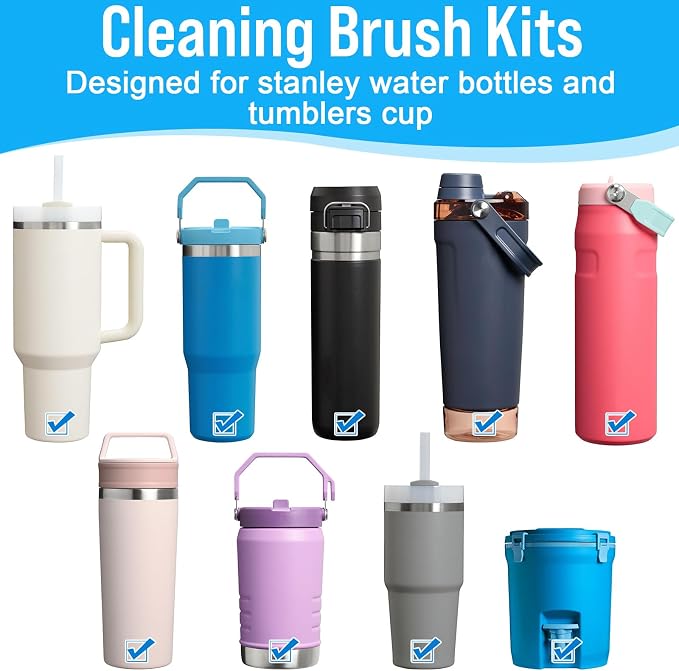 Water Bottle Cleaner Brush Set for Stanley Tumbler 40 oz/30 oz Cup | - Image 2