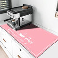 CooRug Fashion Coffee Mat, Dish Drying Mat 17" x 32" Pink | Hide Stain by CooRug