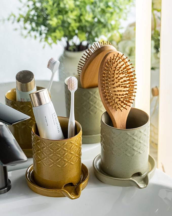 Zoeeker Toothbrush Holders for Bathrooms, Self-draining Toothbrush Holder | - Image 7