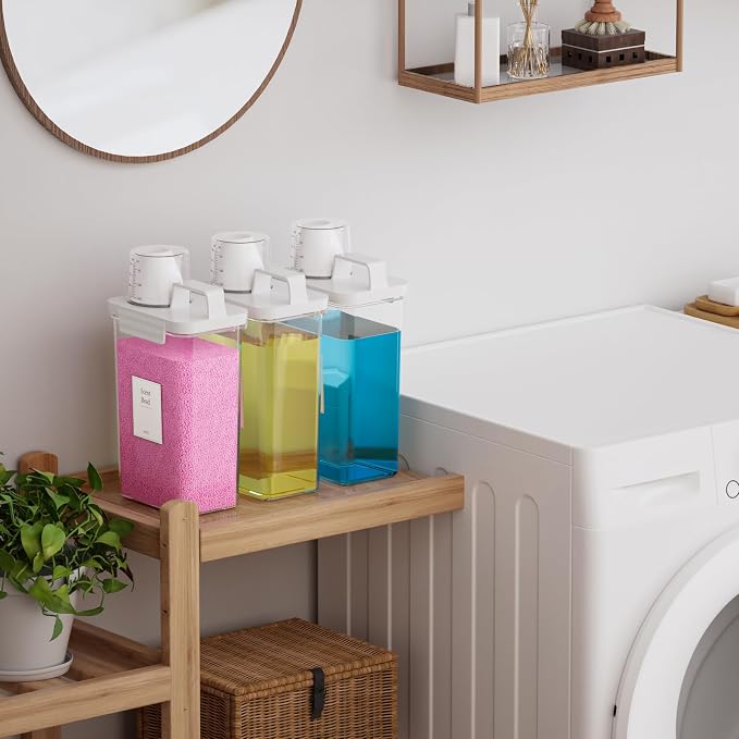 77.8OZ Laundry Detergent Dispenser Container, 3 Pack Liquid Laundry Dispenser - Image 2