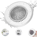 Hair Trap for Shower Drain, 4.4" Anti-Clog Tub Drain Cover, Anti-Clog Mesh by Wokdada