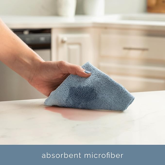 S&T INC. Microfiber Cleaning Cloth, 100 Pack, 11.5" x 11.5" - Image 2