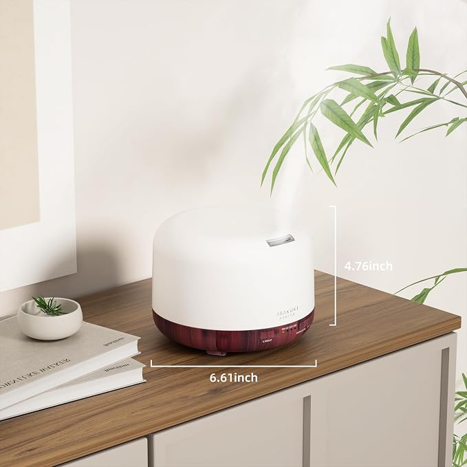 ASAKUKI Essential Oil Diffuser for Home, 500ML Aromatherapy Humidifier | - Image 7