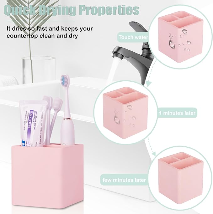 Diatomite Toothbrush Holders Tooth Brush Organizer - Image 3