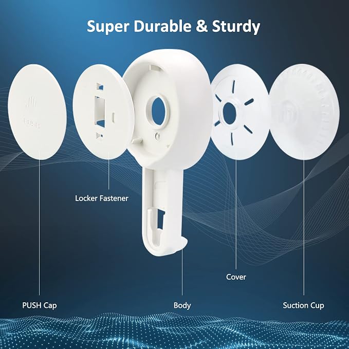 Powerful Suction Toothbrush Holder, Removable Drill-Free Wall Shower Holder - Image 9