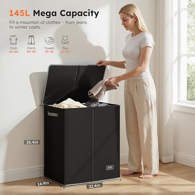 SOLEDI Double Laundry Hamper - Image 3