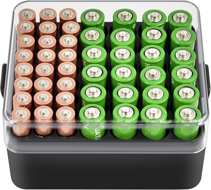 ALCYON Battery Organizer Case, Battery Vault Box by ALCYON