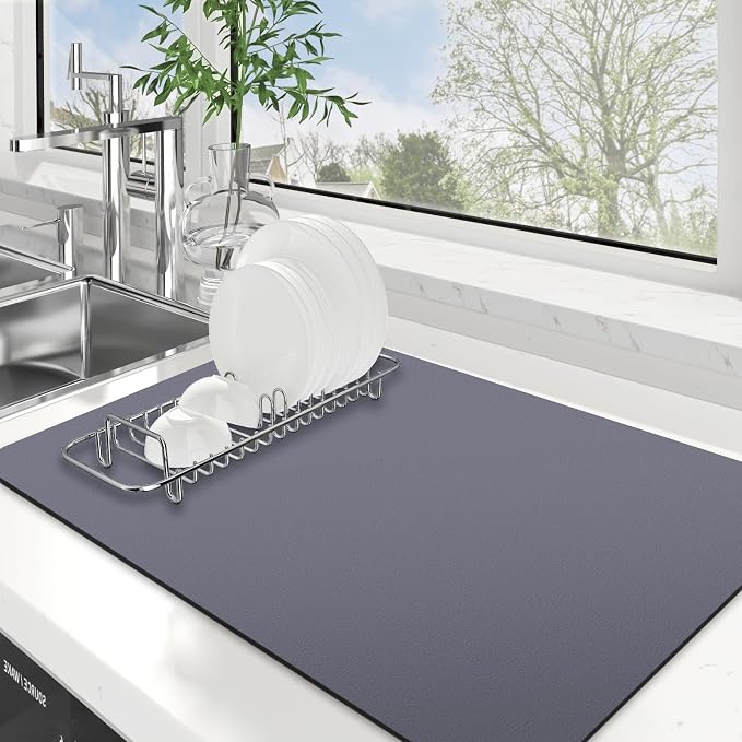 Dish Drying Mat Absorbent Dish Drying Mats by WiseLife