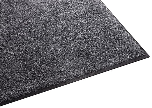 Guardian Floor Protection 94051830 Platinum Series Indoor Wiper Floor Mat, Rubber with Nylon Carpet, 5' Length, 18' Width,, Grey