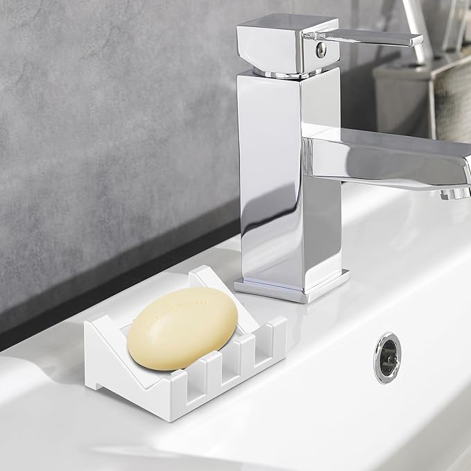Silicone 3pcs Shower Soap Holder Bathtub Soap Dish Keeps Soap Bar Dry