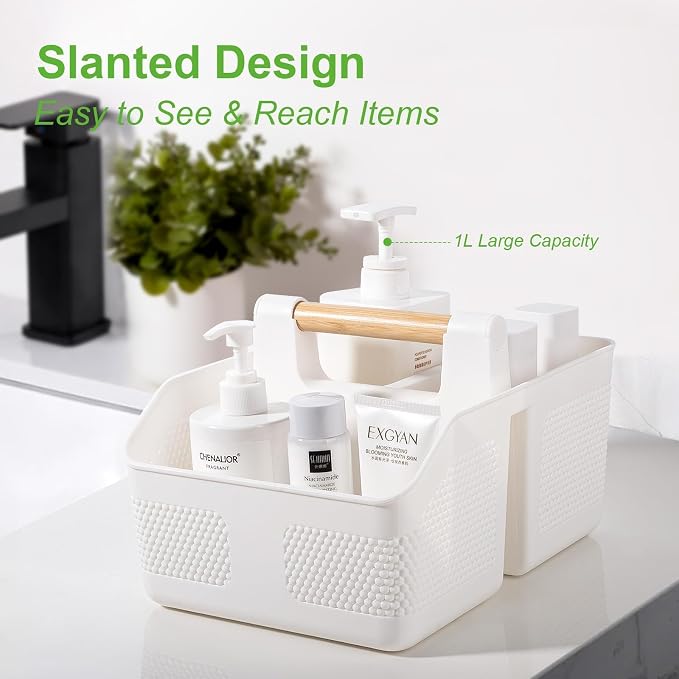 Plastic Shower Caddy Portable Shower Basket - Image 6