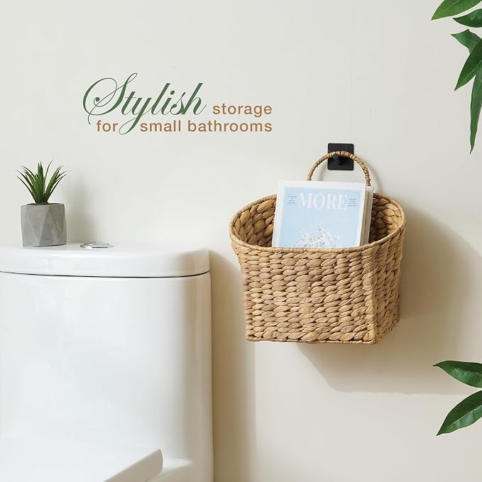 84ECO Set of 2 Wicker Hanging Baskets - Image 4