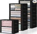 HomeHacks 10-Pack Clothes Organizer Storage Bags, 35L Storage Bins, Reinforced by HomeHacks