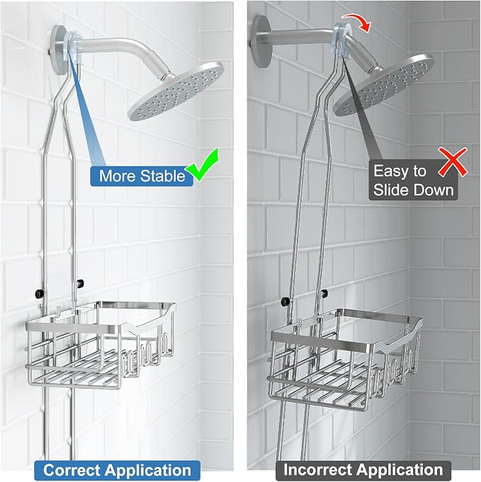 Upgraded Extended Length Shower Organizer - Image 6