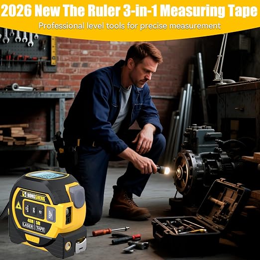 The Ruler 3-in-1 Measuring Tape, Tools Tape Measure, 3-in-1 Rangefinder - Image 7