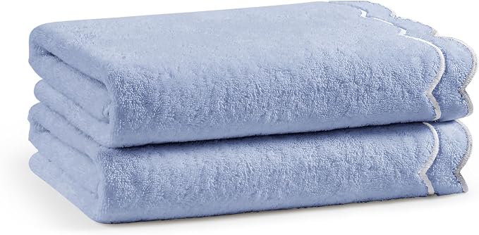 Peri Home 2 Piece Cotton Bath Towel Set, Embroidered - Image 6