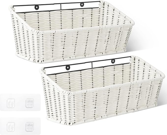 GRANNY SAYS Wicker Hanging Basket, RV Storage and Organization, 2 Pack by GRANNYSAYS