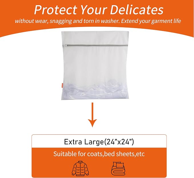 Polecasa Diamond Mesh Laundry Bags 2 Pack - Image 2
