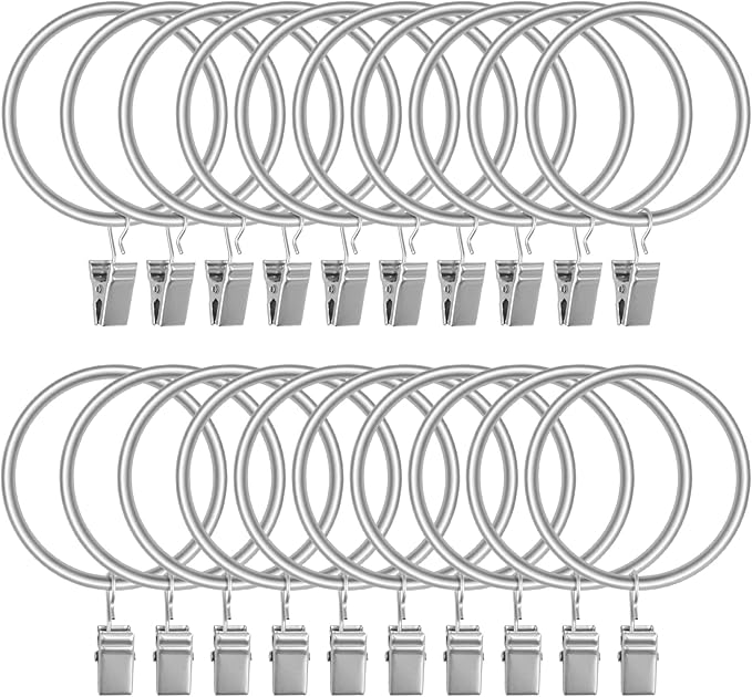 Lansian 20 Pack Curtain Rings by Lansian