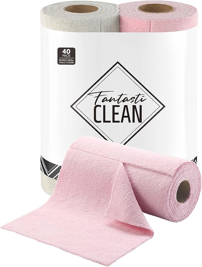 Fantasticlean Kitchen Towels Roll, 40 Sheets by Fantasticlean